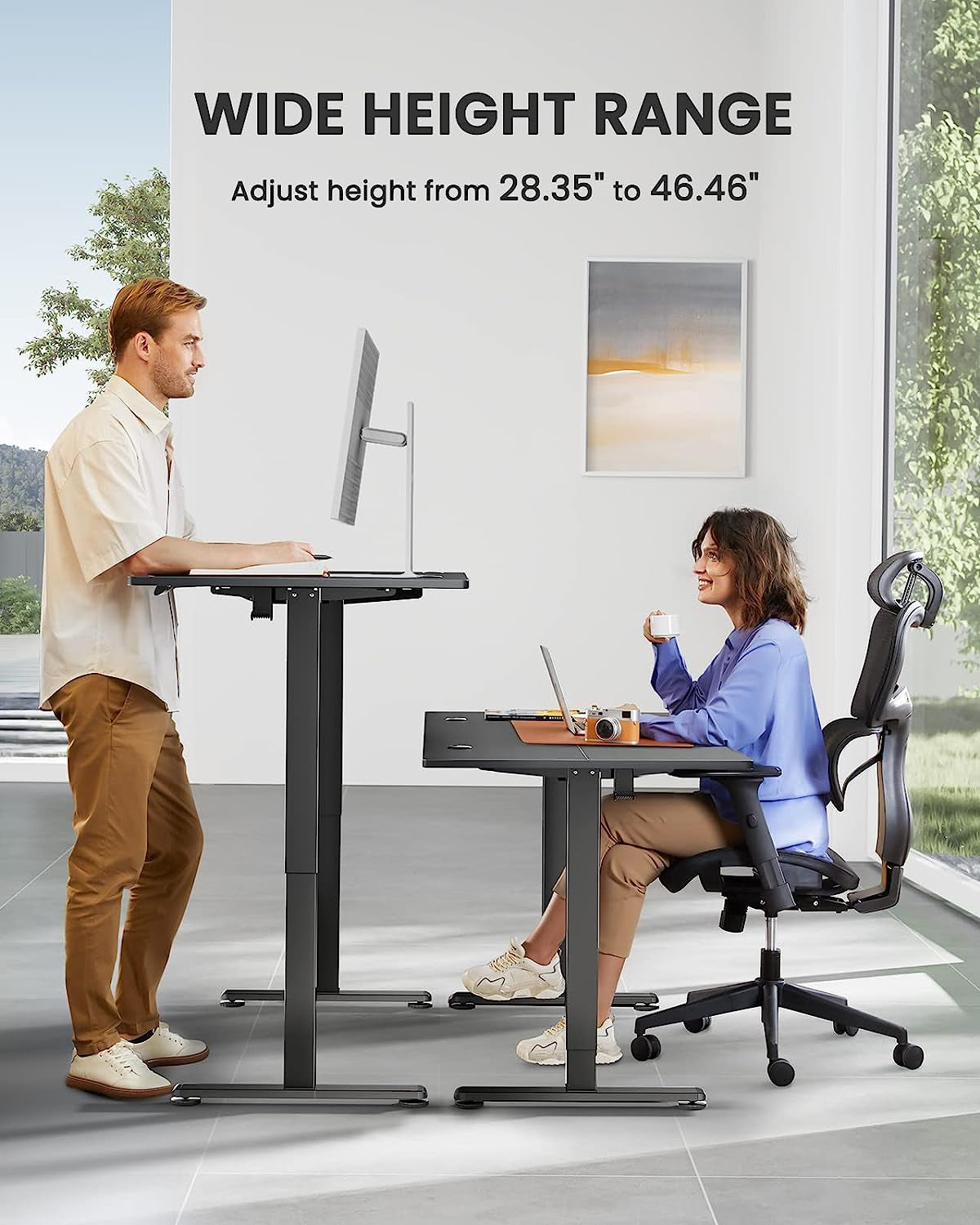 Adjustable Electric Standing Desk for Home Office