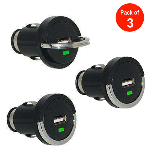 AMZER Nano 5V USB Car Charger - pack of 3